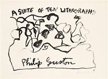 PHILIP GUSTON (1913 - 1980, AMERICAN/CANADIAN) Four prints from A Suite of Ten Lithographs.                                                      